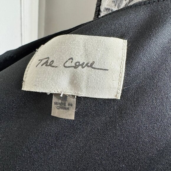 The Cove black v-neck embroidered sleeveless mini dress.  Boho casual - Picture 8 of 9